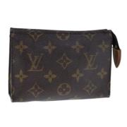 Pre-owned Canvas pouches Louis Vuitton Vintage , Brown , Dames