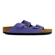 Paarse Suède Sandalen Collectie Ss25 Birkenstock , Purple , Dames