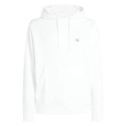 Witte Hoodie Trui Katoen Calvin Klein , White , Heren