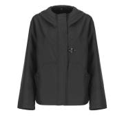 Waterdichte parka met capuchon en zakken Fay , Black , Dames