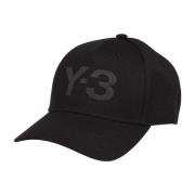 Geborduurde Logo Zonneklep Y-3 , Black , Heren