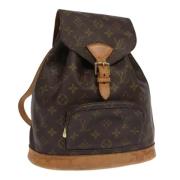 Pre-owned Canvas backpacks Louis Vuitton Vintage , Brown , Dames