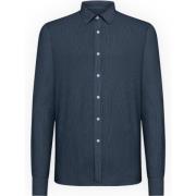 Jaquard Open Oxford Shirt RRD , Blue , Heren