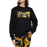 Kettingprint Katoenen Sweatshirt Versace Jeans Couture , Black , Heren