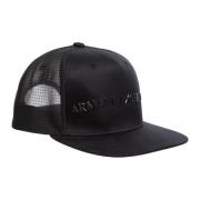 Verstelbare camouflagepet met logo Armani Exchange , Black , Heren