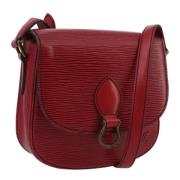 Pre-owned Leather shoulder-bags Louis Vuitton Vintage , Red , Dames