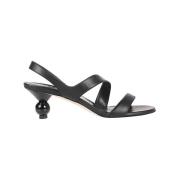 High Heel Sandals Max Mara Weekend , Black , Dames