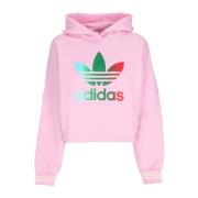 True Pink Cropped Hoodie Lichtgewicht Sweatshirt Adidas , Pink , Dames