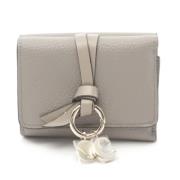 Pre-owned Leather wallets Chloé Pre-owned , Gray , Dames