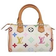 Pre-owned Canvas louis-vuitton-bags Louis Vuitton Vintage , White , Da...