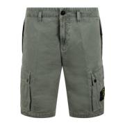 Cargo Bermuda Shorts met Functionele Zakken Stone Island , Green , Her...