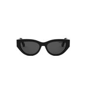 Zwarte Zonnebril Elegant Internationale Pasvorm Dior , Black , Dames