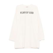 Grafische Print Crew Neck T-shirt Fear Of God , Beige , Heren