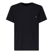 Zwarte T-shirts en Polos met Zak Fay , Black , Heren