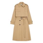 Waterafstotende trenchcoat set Max Mara Weekend , Beige , Dames