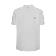 Heren Polo Shirt Collectie Maison Kitsuné , White , Heren