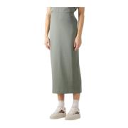 Groene Midi Rok voor Stijlvolle Vrouwen InWear , Green , Dames