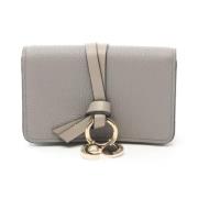 Pre-owned Leather wallets Chloé Pre-owned , Gray , Dames