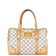 Pre-owned Canvas handbags Louis Vuitton Vintage , White , Dames