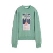 Stijlvolle Sweatshirt E25 Lanvin , Green , Heren