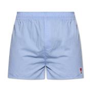 Boxers met logo Ami Paris , Blue , Heren