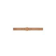 Stijlvolle Leren Riem Saint Laurent , Beige , Dames