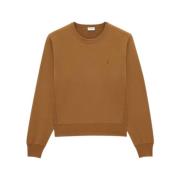 Stijlvolle Sweater voor Modieuze Mannen Saint Laurent , Brown , Heren