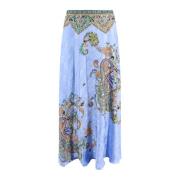 Bloemen zijden lange rok Etro , Multicolor , Dames