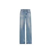 Charlotte Straight-Leg Jeans Saint Laurent , Blue , Dames