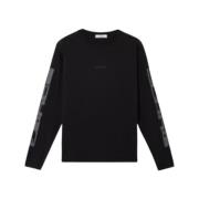 Casual T-shirt in steenstijl Stone Island , Black , Heren