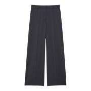 Wijde wollen broek Max Mara Weekend , Blue , Dames