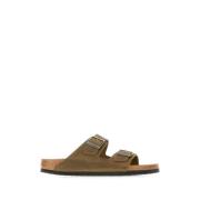 Comfortabele Binnenslippers voor Mannen Birkenstock , Green , Heren