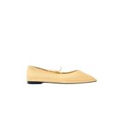 Sway Leren Ballet Flats Alohas , Yellow , Dames