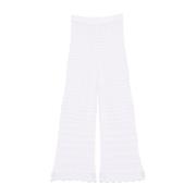 Witte Broek voor Vrouwen D.Exterior , White , Dames