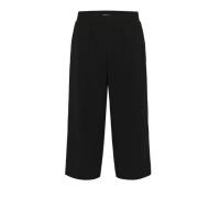 Pitch Black Culotte Broek Stijlvolle Kwaliteit Cream , Black , Dames