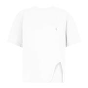 Oversized Wit Katoenen Jersey T-Shirt The Attico , White , Dames