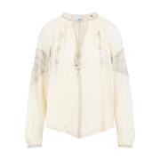 Elegante Blouse voor Vrouwen Isabel Marant , Beige , Dames