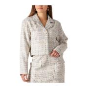 Elegante Beige Lorijn Blazer Freebird , Multicolor , Dames