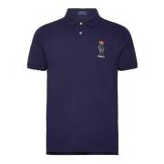 Donkerblauw poloshirt met beer Ralph Lauren , Blue , Heren