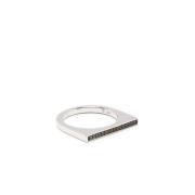 Zwarte Spinel Ring Top Tom Wood , Gray , Dames