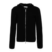 Zwarte rits wollen jas Helmut Lang , Black , Heren