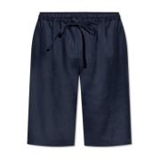 Linnen shorts Dolce & Gabbana , Blue , Heren