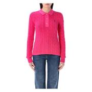 Dameskleding Gebreid Felroze Ss25 Ralph Lauren , Pink , Dames