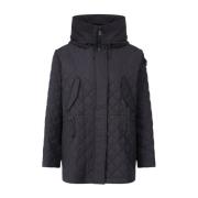 Texel Oversized Gewatteerde Jas Peuterey , Black , Dames