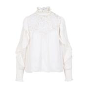 Elegante Seila Blouse voor Vrouwen Isabel Marant , Beige , Dames