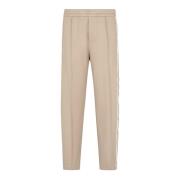 Diagonaal Geribbelde Sweatpants Emporio Armani , Beige , Heren