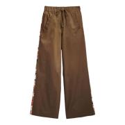 Katoenen Palace Broek voor Vrouwen Desigual , Brown , Dames