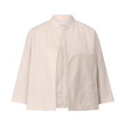 Open Blouson met 3/4 Mouw Rosso35 , Beige , Dames