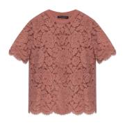 Kanten top Dolce & Gabbana , Pink , Dames