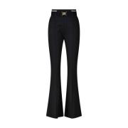 Wijde Jersey Broek Liu Jo , Black , Dames